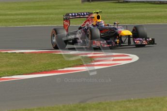 World © Octane Photographic Ltd. F1 British GP - Silverstone, Saturday 29th June 2013 - Practice 3. Infiniti Red Bull Racing RB9 - Mark Webber. Digital Ref : 0729lw1d0851