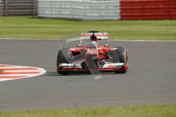 World © Octane Photographic Ltd. F1 British GP - Silverstone, Saturday 29th June 2013 - Practice 3. Scuderia Ferrari F138 - Fernando Alonso. Digital Ref : 0729lw1d0975