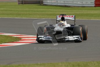 World © Octane Photographic Ltd. F1 British GP - Silverstone, Saturday 29th June 2013 - Practice 3. Williams FW35 - Pastor Maldonado. Digital Ref : 0729lw1d0982