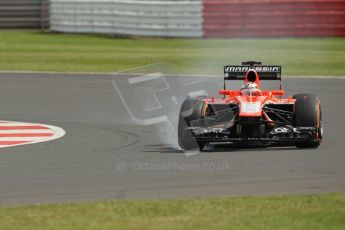 World © Octane Photographic Ltd. F1 British GP - Silverstone, Saturday 29th June 2013 - Practice 3. Marussia F1 Team MR02 - Jules Bianchi. Digital Ref : 0729lw1d0986