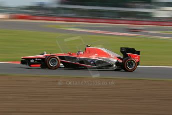 World © Octane Photographic Ltd. F1 British GP - Silverstone, Saturday 29th June 2013 - Practice 3. Marussia F1 Team MR02 - Max Chilton. Digital Ref : 0729lw1d1657