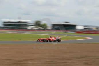 World © Octane Photographic Ltd. F1 British GP - Silverstone, Saturday 29th June 2013 - Practice 3. Scuderia Ferrari F138 - Fernando Alonso. Digital Ref : 0729lw1d1717