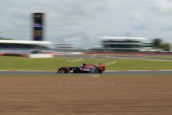 World © Octane Photographic Ltd. F1 British GP - Silverstone, Saturday 29th June 2013 - Practice 3. Scuderia Toro Rosso STR 8 - Daniel Ricciardo. Digital Ref : 0729lw1d1726
