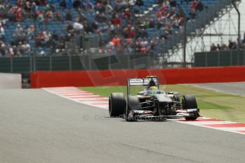 World © Octane Photographic Ltd. F1 British GP - Silverstone, Saturday 29th June 2013 - Qualifying. Sauber C32 - Esteban Gutierrez. Digital Ref : 0730lw1d1199