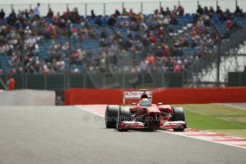 World © Octane Photographic Ltd. F1 British GP - Silverstone, Saturday 29th June 2013 - Qualifying. Scuderia Ferrari F138 - Felipe Massa. Digital Ref : 0730lw1d1227