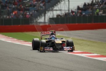 World © Octane Photographic Ltd. F1 British GP - Silverstone, Saturday 29th June 2013 - Qualifying. Scuderia Toro Rosso STR 8 - Daniel Ricciardo. Digital Ref : 0730lw1d1250