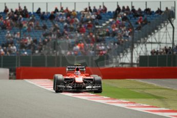 World © Octane Photographic Ltd. F1 British GP - Silverstone, Saturday 29th June 2013 - Qualifying. Marussia F1 Team MR02 - Max Chilton. Digital Ref : 0730lw1d1270