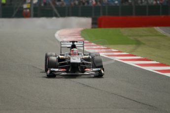 World © Octane Photographic Ltd. F1 British GP - Silverstone, Saturday 29th June 2013 - Qualifying. Sauber C32 - Nico Hulkenberg. Digital Ref : 0730lw1d1279