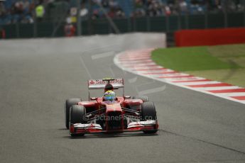 World © Octane Photographic Ltd. F1 British GP - Silverstone, Saturday 29th June 2013 - Qualifying. Scuderia Ferrari F138 - Felipe Massa. Digital Ref : 0730lw1d1304