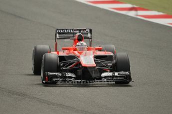 World © Octane Photographic Ltd. F1 British GP - Silverstone, Saturday 29th June 2013 - Qualifying. Marussia F1 Team MR02 - Jules Bianchi. Digital Ref : 0730lw1d1324