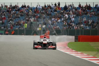 World © Octane Photographic Ltd. F1 British GP - Silverstone, Saturday 29th June 2013 - Qualifying. Vodafone McLaren Mercedes MP4/28 - Jenson Button. Digital Ref : 0730lw1d1416