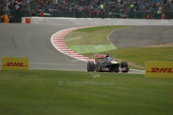 World © Octane Photographic Ltd. F1 British GP - Silverstone, Saturday 29th June 2013 - Qualifying. Scuderia Toro Rosso STR8 - Jean-Eric Vergne. Digital Ref : 0730lw1d1501