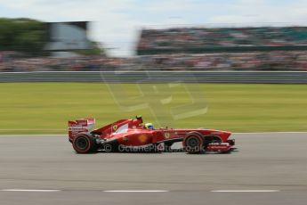 World © Octane Photographic Ltd. F1 British GP - Silverstone, Saturday 29th June 2013 - Qualifying. Scuderia Ferrari F138 - Felipe Massa. Digital Ref : 0730lw1d1772