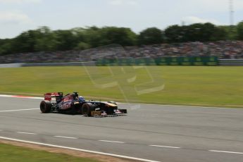 World © Octane Photographic Ltd. F1 British GP - Silverstone, Saturday 29th June 2013 - Qualifying. Scuderia Toro Rosso STR 8 - Daniel Ricciardo. Digital Ref : 0730lw1d1803