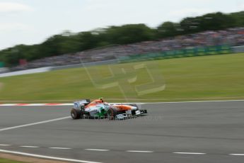 World © Octane Photographic Ltd. F1 British GP - Silverstone, Saturday 29th June 2013 - Qualifying. Sahara Force India VJM06 - Adrian Sutil. Digital Ref : 0730lw1d1828