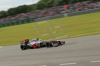 World © Octane Photographic Ltd. F1 British GP - Silverstone, Saturday 29th June 2013 - Qualifying. Vodafone McLaren Mercedes MP4/28 - Sergio Perez . Digital Ref : 0730lw1d1861