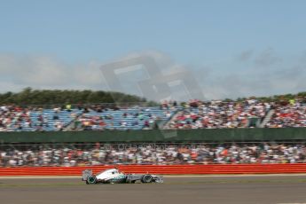 World © Octane Photographic Ltd. F1 British GP - Silverstone, Sunday 30th June 2013 - Race. Mercedes AMG Petronas F1 W04 – Lewis Hamilton. Digital Ref : 0734lw1d2110