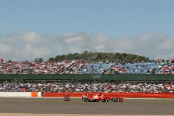 World © Octane Photographic Ltd. F1 British GP - Silverstone, Sunday 30th June 2013 - Race. Scuderia Ferrari F138 - Fernando Alonso. Digital Ref : 0734lw1d2133
