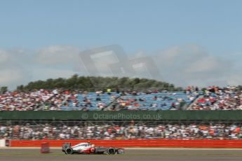 World © Octane Photographic Ltd. F1 British GP - Silverstone, Sunday 30th June 2013 - Race. Vodafone McLaren Mercedes MP4/28 - Sergio Perez . Digital Ref : 0734lw1d2140