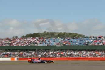 World © Octane Photographic Ltd. F1 British GP - Silverstone, Sunday 30th June 2013 - Race. Scuderia Toro Rosso STR8 - Jean-Eric Vergne. Digital Ref : 0734lw1d2155