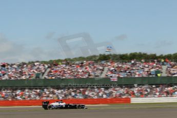 World © Octane Photographic Ltd. F1 British GP - Silverstone, Sunday 30th June 2013 - Race. Williams FW35 - Pastor Maldonado. Digital Ref : 0734lw1d2162