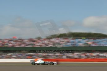 World © Octane Photographic Ltd. F1 British GP - Silverstone, Sunday 30th June 2013 - Race. Mercedes AMG Petronas F1 W04 - Nico Rosberg. Digital Ref : 0734lw1d2200
