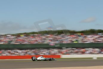 World © Octane Photographic Ltd. F1 British GP - Silverstone, Sunday 30th June 2013 - Race. Mercedes AMG Petronas F1 W04 - Nico Rosberg. Digital Ref : 0734lw1d2203