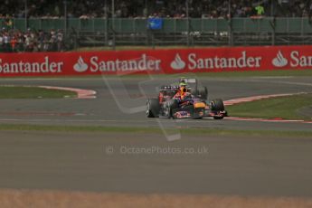 World © Octane Photographic Ltd. F1 British GP - Silverstone, Sunday 30th June 2013 - Race. Infiniti Red Bull Racing RB9 - Mark Webber. Digital Ref : 0734lw1d2507