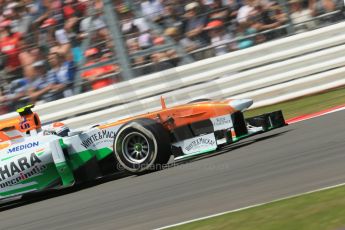 World © Octane Photographic Ltd. F1 British GP - Silverstone, Sunday 30th June 2013 - Race. Sahara Force India VJM06 - Adrian Sutil. Digital Ref : 0734lw1d2573