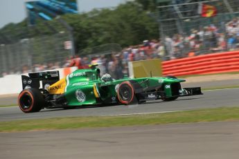 World © Octane Photographic Ltd. F1 British GP - Silverstone, Sunday 30th June 2013 - Race. Caterham F1 Team CT03 - Giedo van der Garde. Digital Ref :