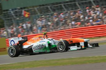 World © Octane Photographic Ltd. F1 British GP - Silverstone, Sunday 30th June 2013 - Race. Sahara Force India VJM06 - Adrian Sutil. Digital Ref : 0734lw1d2650