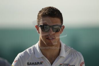 World © Octane Photographic Ltd. F1 British GP - Silverstone, Sunday 30th June 2013 – F1 Paddock. Paul di Resta - Sahara Force India. Digital Ref : 0733lw1d1590