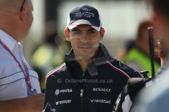 World © Octane Photographic Ltd. F1 British GP - Silverstone, Sunday 30th June 2013 – F1 Paddock. Pastor Maldonado - Williams. Digital Ref : 0733lw1d1627