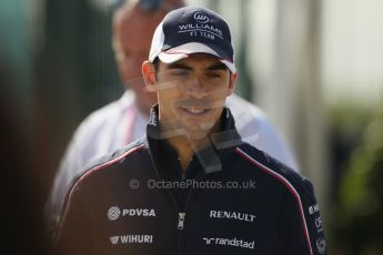 World © Octane Photographic Ltd. F1 British GP - Silverstone, Sunday 30th June 2013 – F1 Paddock. Pastor Maldonado - Williams. Digital Ref : 0733lw1d1632