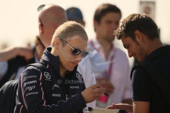 World © Octane Photographic Ltd. F1 British GP - Silverstone, Sunday 30th June 2013 – F1 Paddock. Valterri Bottas - Williams. Digital Ref : 0733lw1d1679