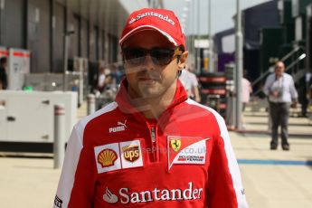 World © Octane Photographic Ltd. F1 British GP - Silverstone, Sunday 30th June 2013 – F1 Paddock. Felipe Massa - Scuderia Ferrari. Digital Ref : 0733lw1d1897