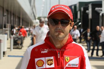 World © Octane Photographic Ltd. F1 British GP - Silverstone, Sunday 30th June 2013 – F1 Paddock. Felipe Massa - Scuderia Ferrari. Digital Ref : 0733lw1d1899