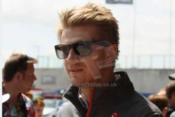 World © Octane Photographic Ltd. F1 British GP - Silverstone, Sunday 30th June 2013 – F1 Paddock. Nico Hulkenberg - Sauber F1 Team. Digital Ref : 0733lw1d1944