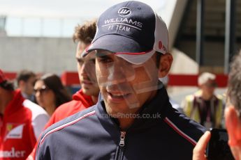 World © Octane Photographic Ltd. F1 British GP - Silverstone, Sunday 30th June 2013 – F1 Paddock. Pastor Maldonado - Williams. Digital Ref : 0733lw1d1976