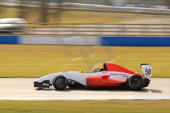 World © Octane Photographic Ltd. 2013 Protyre Formula Renault Championship – Donington Park, Sunday 14th April 2013, Qualifying. Sam MacLeod - Fortec Motorsports. Digital ref : 0633lw7d4847