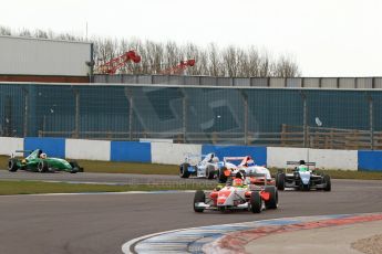 World © Octane Photographic Ltd. 2013 Protyre Formula Renault Championship – Donington Park, Sunday 14th April 2013 - Race 1. Sam MacLeod - Fortec Motorsports. Digital ref : 0634lw7d5083