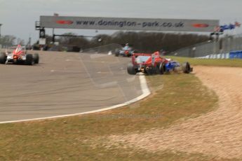 World © Octane Photographic Ltd. 2013 Protyre Formula Renault Championship – Donington Park, Sunday 14th April 2013 - Race 1. Pietro Fittipaldi. Jamun Racing. Digital ref : 0634lw7d5290