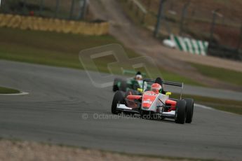 World © Octane Photographic Ltd. 2013 Protyre Formula Renault Championship – Donington Park, Sunday 14th April 2013 - Race 2. Sam MacLeod - Fortec Motorsports. Digital ref : 0635lw1d3476