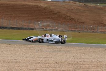 World © Octane Photographic Ltd. 2013 Protyre Formula Renault Championship – Donington Park, Sunday 14th April 2013 - Race 2. Hong Wei Cao - Fortec Motorsports over takes Shahan Sarkissian - MTECH Lite. Digital ref : 0635lw7d5375