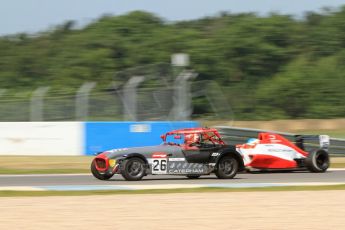 World © Octane Photographic Ltd. Donington Park General Testing July 11th 2013. R.Beregech and Roy Grey - Caterham. Digital Ref : 0751lw7d3496