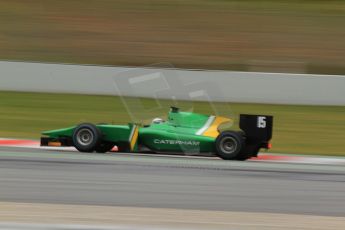 World © Octane Photographic Ltd. GP2 Winter testing, Barcelona, Circuit de Catalunya, 5th March 2013. Caterham Racing – Ma Qing Hua. Digital Ref: 0585cb7d1202