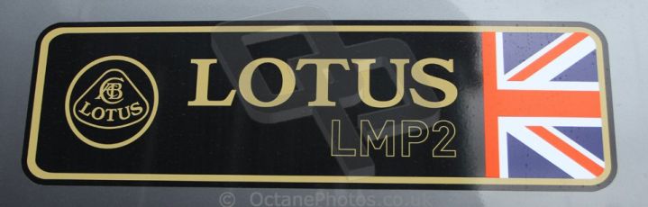 World © Octane Photographic Ltd. GP2 Winter testing, Barcelona, Circuit de Catalunya, 5th March 2013. Lotus LMP2 logo. Digital Ref: 0585cb7d1481