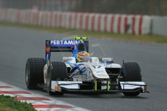 World © Octane Photographic Ltd. GP2 Winter testing, Barcelona, Circuit de Catalunya, 5th March 2013. Barwa Addax Team – Rio Haryanto. Digital Ref: 0585lw1d1459