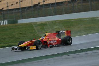 World © Octane Photographic Ltd. GP2 Winter testing, Barcelona, Circuit de Catalunya, 6th March 2013. Racing Engineering – Fabio Leimer. Digital Ref: 0586lw1d2396