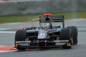 World © Octane Photographic Ltd. GP2 Winter testing, Barcelona, Circuit de Catalunya, 6th March 2013. RUSSIAN TIME – Christopher Zanella. Digital Ref: 0586lw1d2646